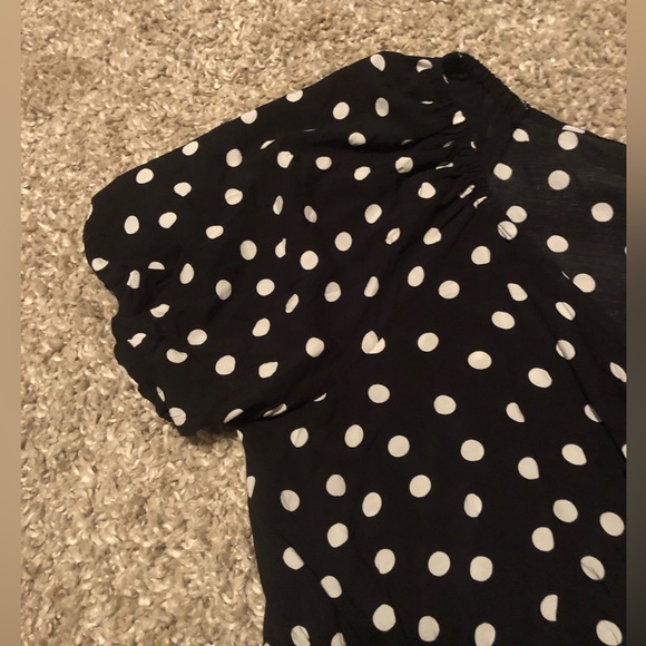 PENN. Polka Dot Peplum Blouse - Picture 5 of 8